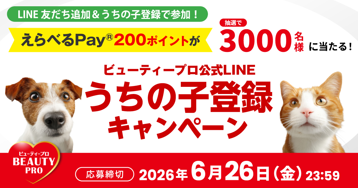 えらべるPay®200ポイントが当たる！公式LINEうちの子登録キャンペーン　開催中！