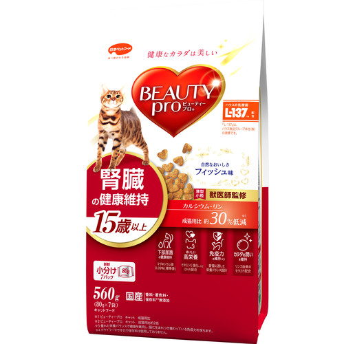 売れ筋介護用品も！ ビューティープロ キャット 腎臓の健康維持 15歳以上 | 日本 キャットフード