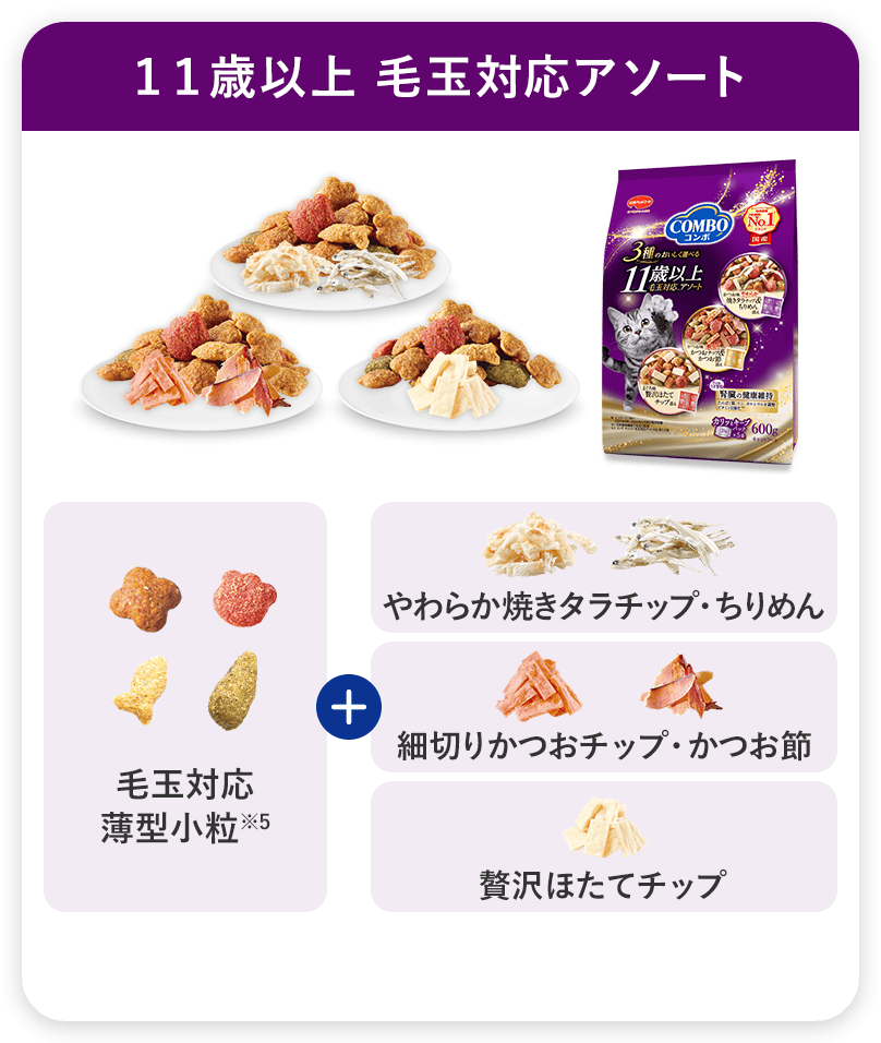 コンボ キャット １１歳以上 毛玉対応アソート