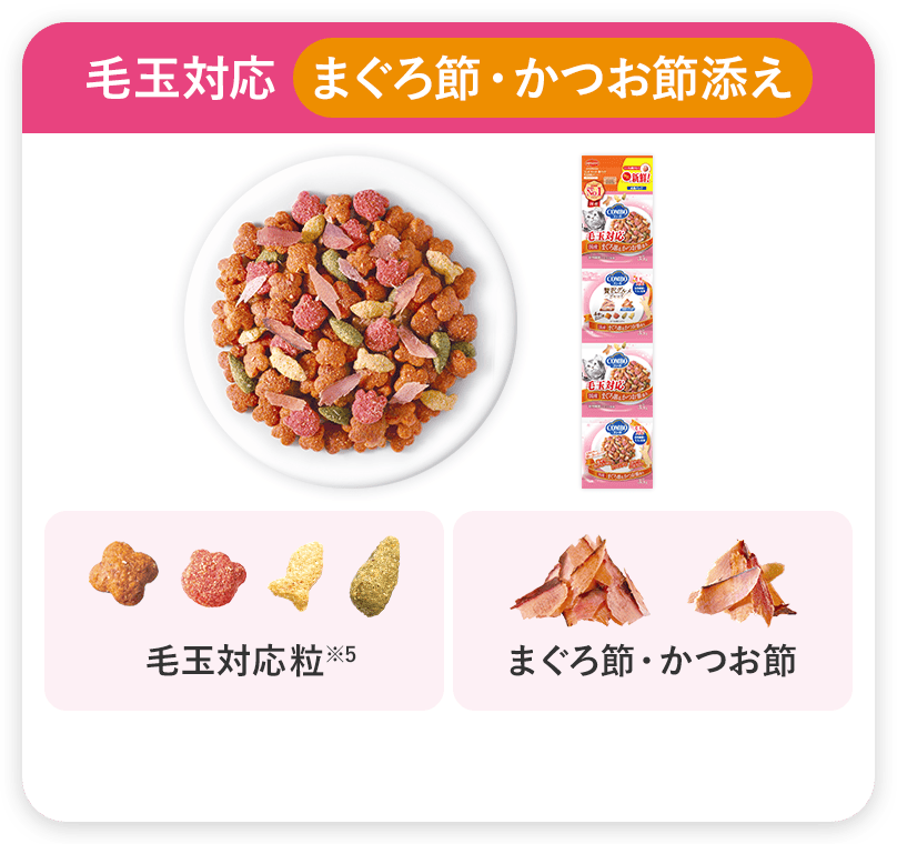 コンボ キャット 連パック 毛玉対応メニュー まぐろ節・かつお節添え