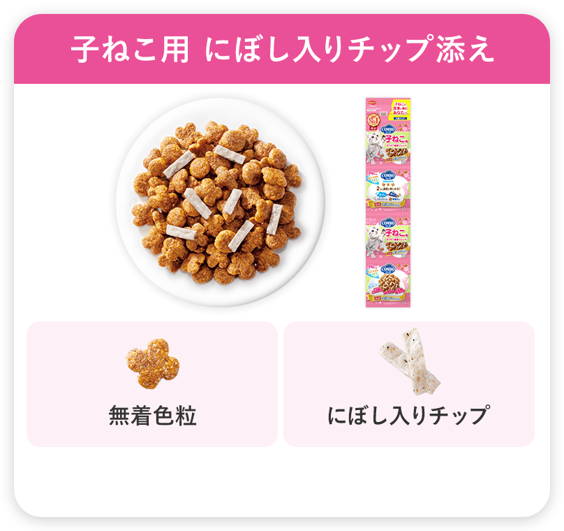 コンボ キャット 連パック 子ねこ用 にぼし入りチップ添え
