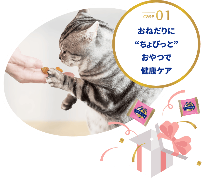 おねだりにちょびっとサイズで健康ケア